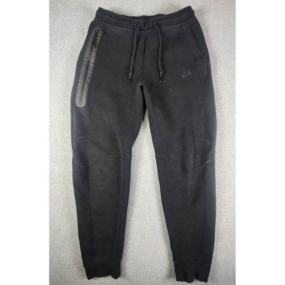 Nike Sportswear Tech Fleece Sweatpants Mens M Black Joggers Pockets FB8002-010 - Picture 2 of 16